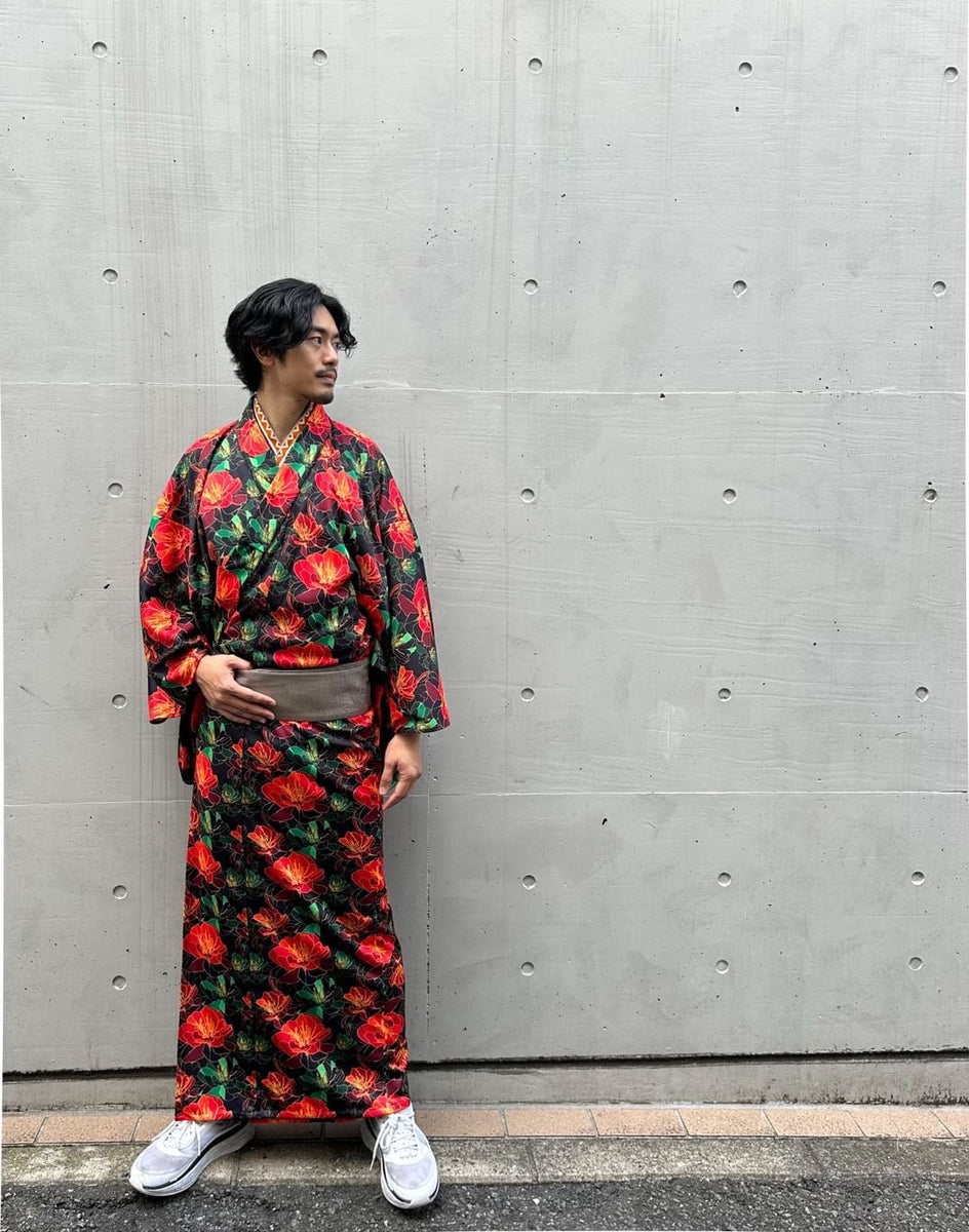J04 ジャージ着物 フローラル – ROBE JAPONICA ONLINE SHOP