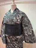 [ゼブゼブ 黒」菱屋カレンブロッソ X ROBE JAPONICA コラボ浴衣