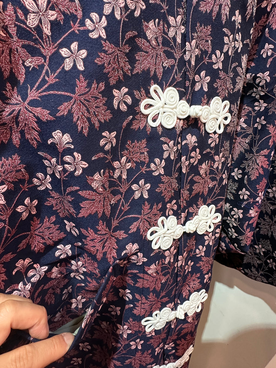 チャイナコート flower NAVY – ROBE JAPONICA ONLINE SHOP