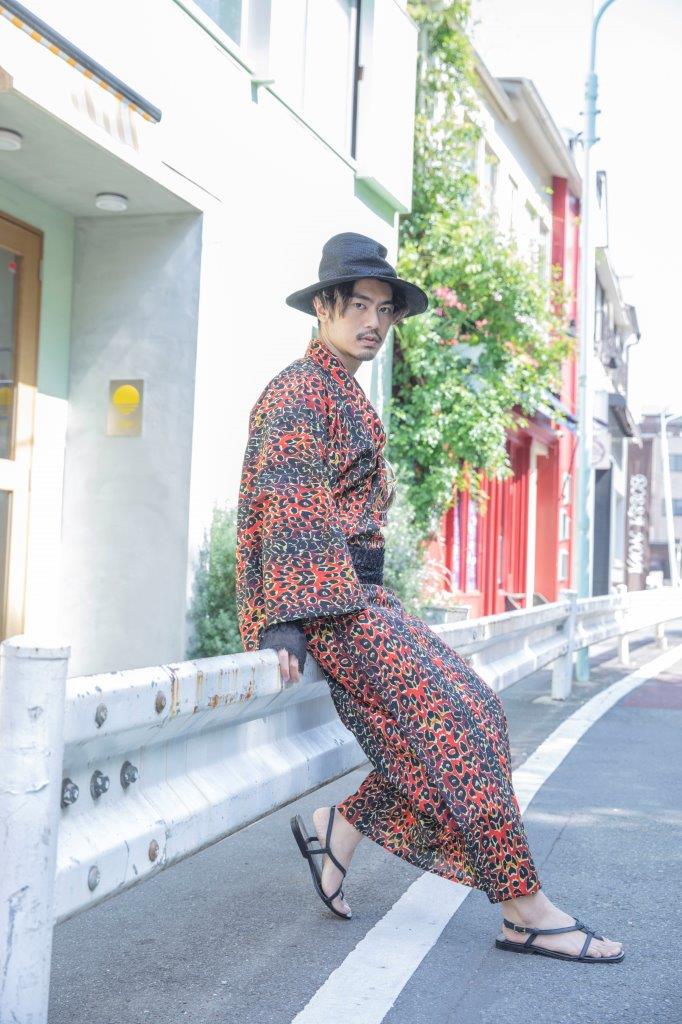 ROBEJAPONICA レオパード柄浴衣・帯女性用単品 Original Kimono and Yukata brand shop from Harajuku, Tokyo