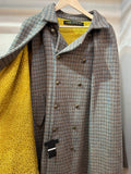 Inverness coat LONG-BR/YW