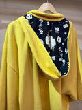 フーディー長羽織 イエローウール　緊縛