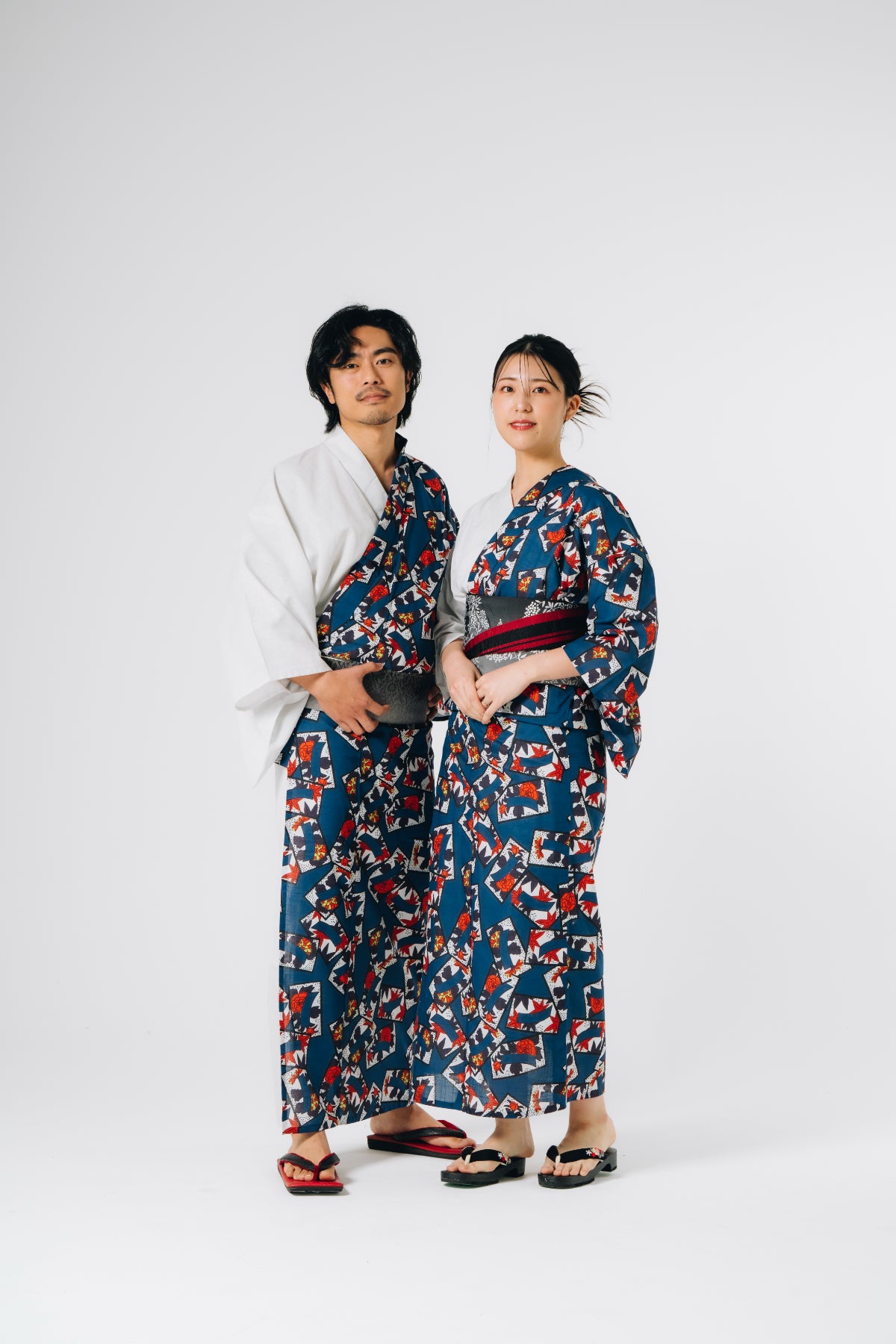CK2 花札青短 片身替 – ROBE JAPONICA ONLINE SHOP