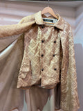 Inverness coat ベージュゴールドラメ