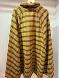Inverness coat mastard check/khaki