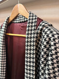 フーディー長羽織　千鳥ブラウン