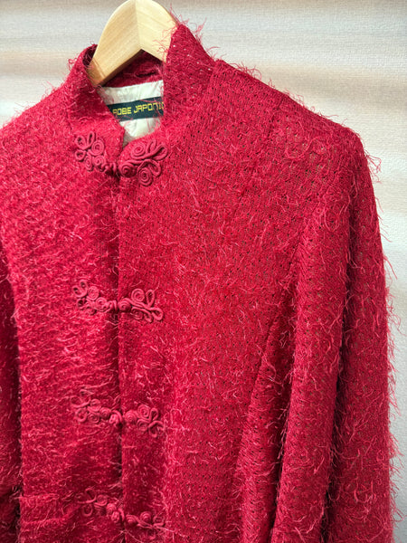 チャイナコート　シャギーRED
