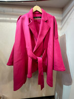 Trench cape coat  MELTON PINK