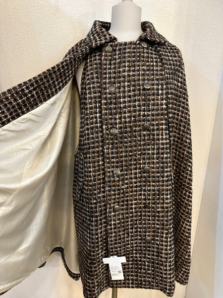 Inverness coat LONG  -tweed #4 Brown