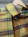 Inverness coat mastard check/khaki