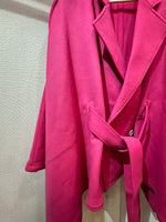 Trench cape coat  MELTON PINK