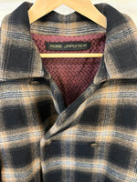 Bicolor coat - wool BRW w/ BEIGE boa-fleece