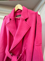 Trench cape coat  MELTON PINK