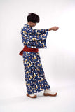 J05 ジャージ着物　幾何学