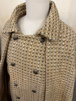 Inverness coat LONG  -tweed #3 beige