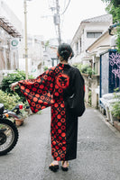 【XXS丈 レディース対丈】THUNDERCAT YUKATA - ASYMMETRY - 片身替わり