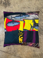 Maki Saegusa X ROBE JAPONICA collaboration patchwork cushion cover #4