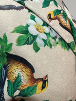 シルジェリー袷 花と鳥