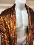 Haori Jacket Gold striped velvet