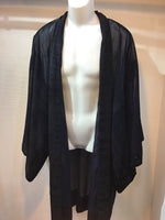 Haori jacket Navy glen check Velvet