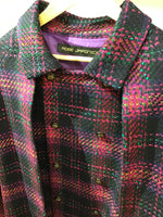 Inverness coat checked tweed