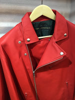 Moto jacket leather haori RED ライダースジャケット
