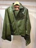 Moto jacket leather haori KAHKI ライダースジャケット