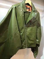 Moto jacket leather haori KAHKI ライダースジャケット
