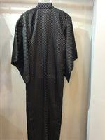 Kimono black/grey double chiffon