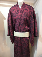 Kimono Flower Bordeaux X Red double chiffon