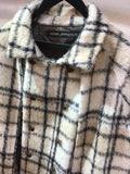 Inverness coat ホワイトチェックモヘア