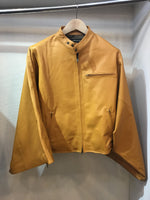 Moto jacket single leather haori YELLOW ライダースジャケット