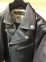 Moto jacket double dark navy