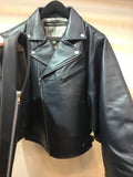 Moto jacket double dark navy