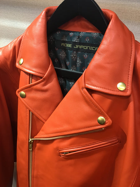 Moto jacket double orange