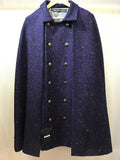 Inverness coat tweed navy