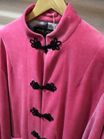 China coat pink velor