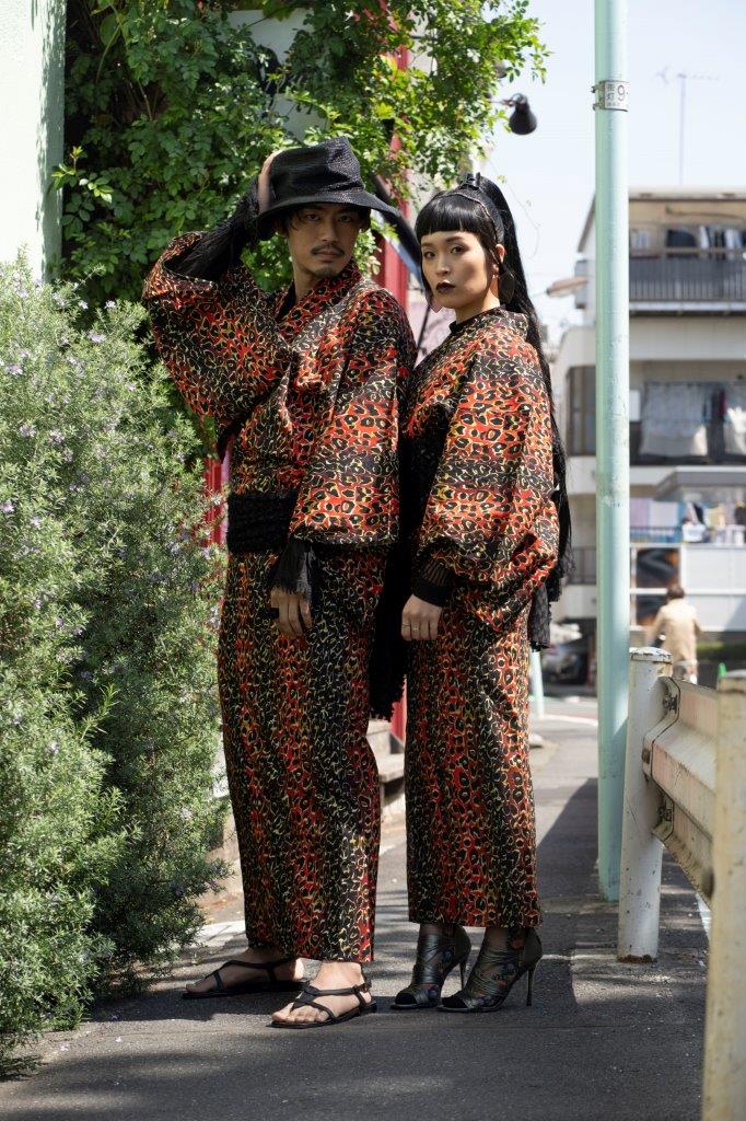 ROBEJAPONICA レオパード柄浴衣・帯女性用単品 Original Kimono and Yukata brand shop from Harajuku, Tokyo